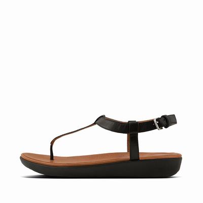 Fitflop Women's TIA Leather Sandals - Black, VM8629407